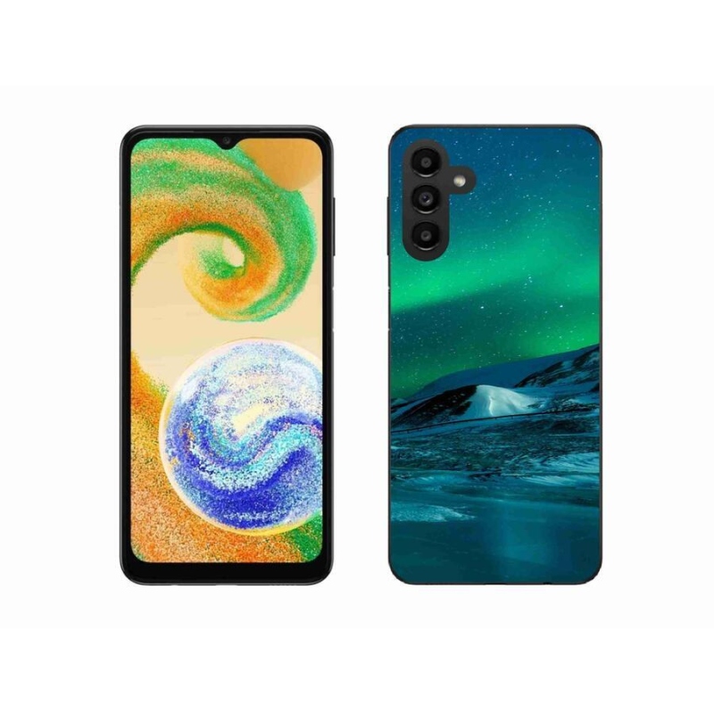 Zselés borítás mmCase mobiltelefonhoz Samsung Galaxy A04s (164.7x76.7x9.1mm) - sarki fény