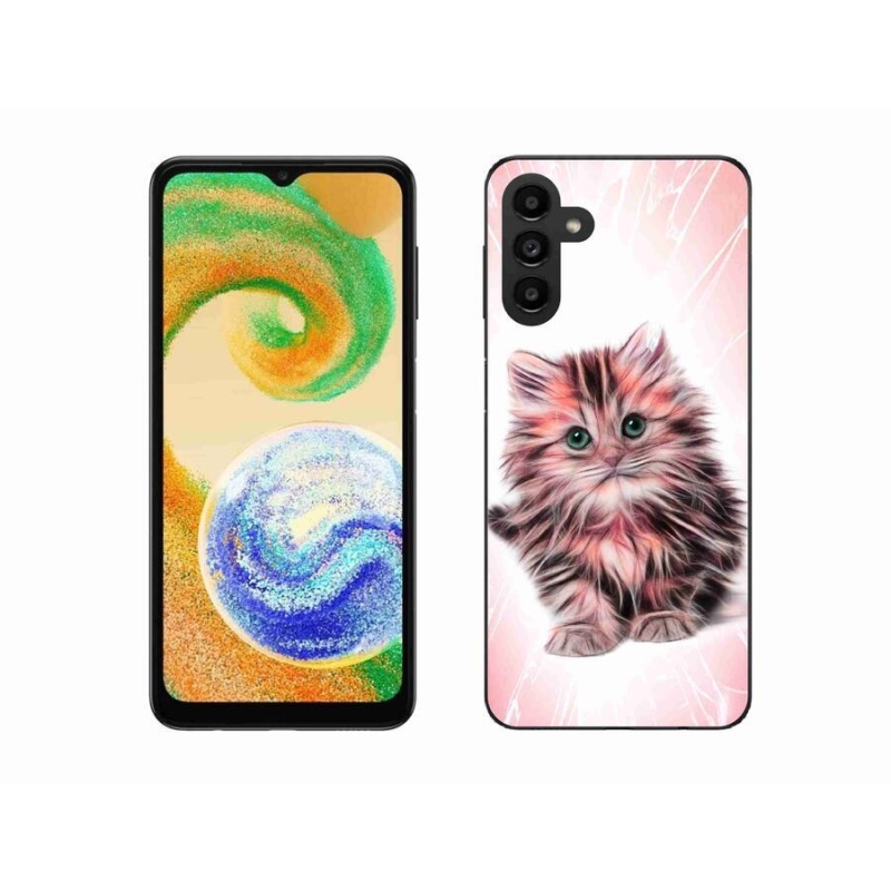 Gél borítás mmCase mobiltelefonhoz Samsung Galaxy A04s (164.7x76.7x9.1mm) - aranyos cica