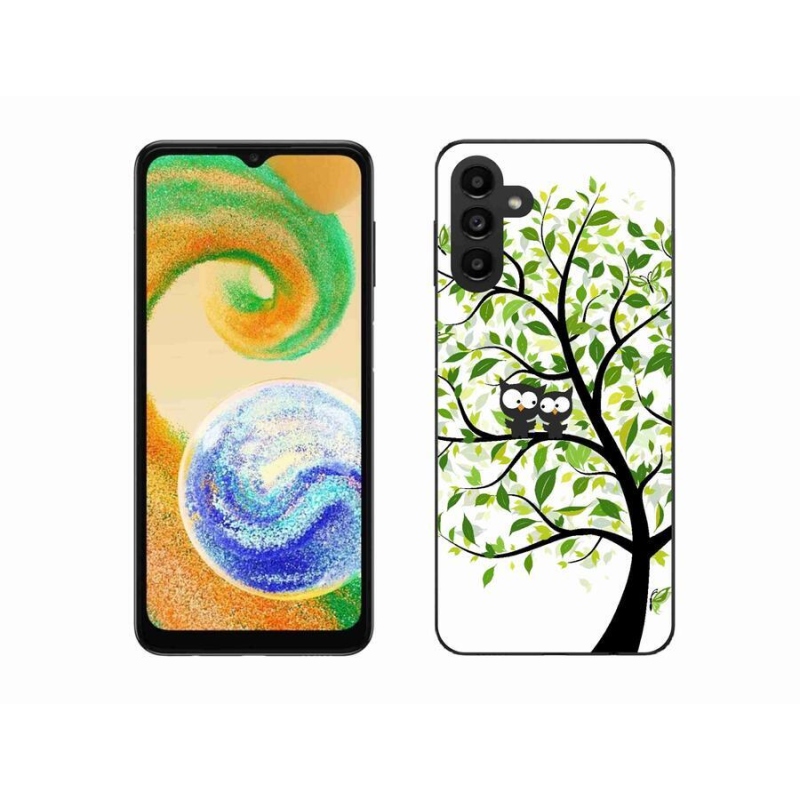 Zselés borító mmCase mobiltelefonhoz Samsung Galaxy A04s (164.7x76.7x9.1mm) - baglyok a fán