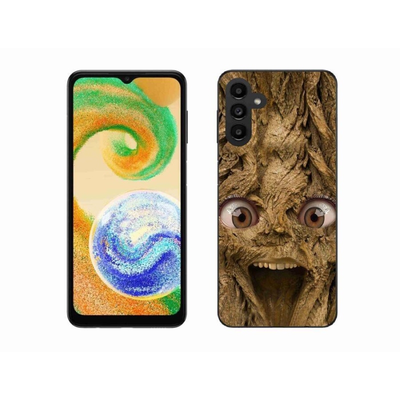 Gél borító mmCase mobiltelefonhoz Samsung Galaxy A04s (164.7x76.7x9.1mm) - vidám fa szemekkel
