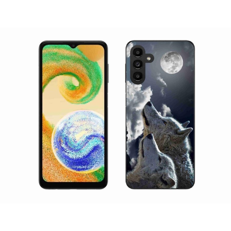 Zselés borítás mmCase mobiltelefonhoz Samsung Galaxy A04s (164.7x76.7x9.1mm) - farkasok