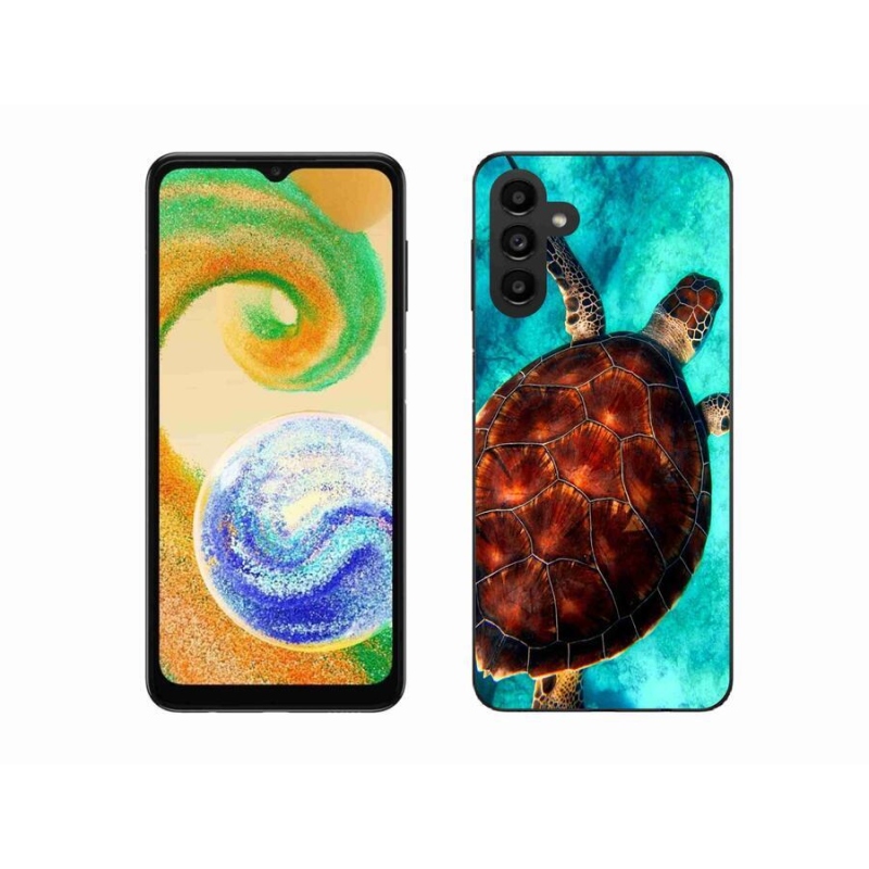 Zselés borítás mmCase mobiltelefonhoz Samsung Galaxy A04s (164.7x76.7x9.1mm) - teknősbéka