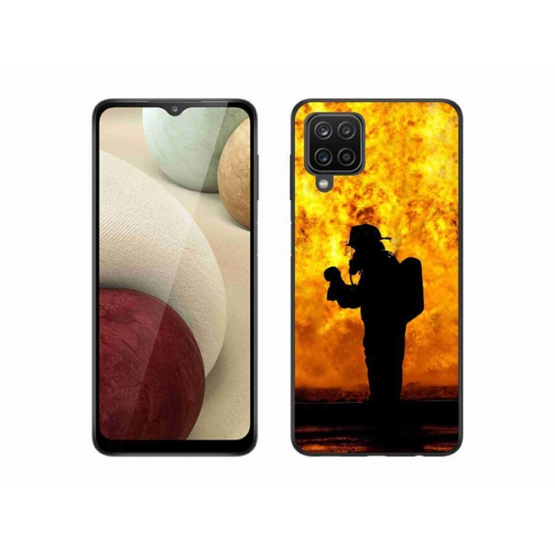 Gél borítás mmCase Samsung Galaxy A12 készülékhez - tűzoltó
