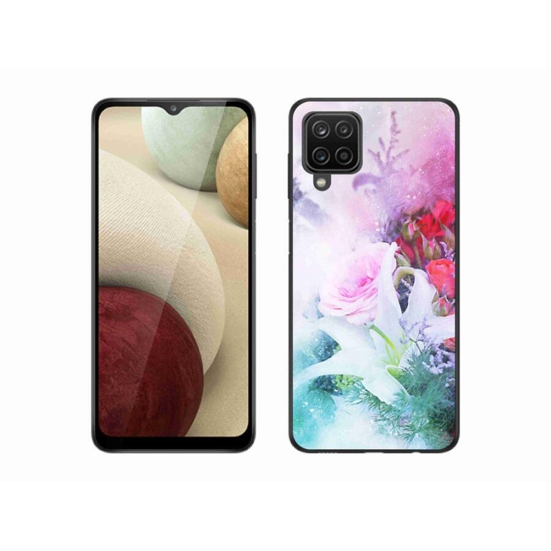 Gél borítás mmCase Samsung Galaxy A12 - virágok 4