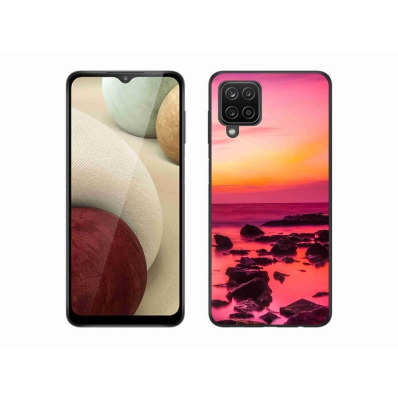 Gél borítás mmCase Samsung Galaxy A12 készülékhez - tenger és ragyogás