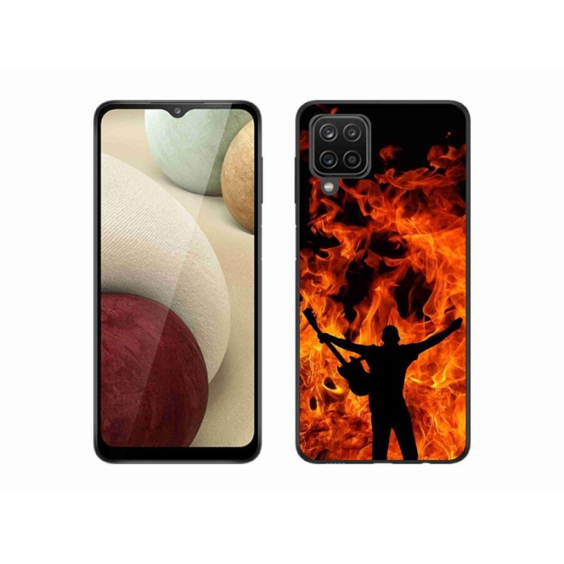 Gél borítás mmCase Samsung Galaxy A12 - zenész és tűz