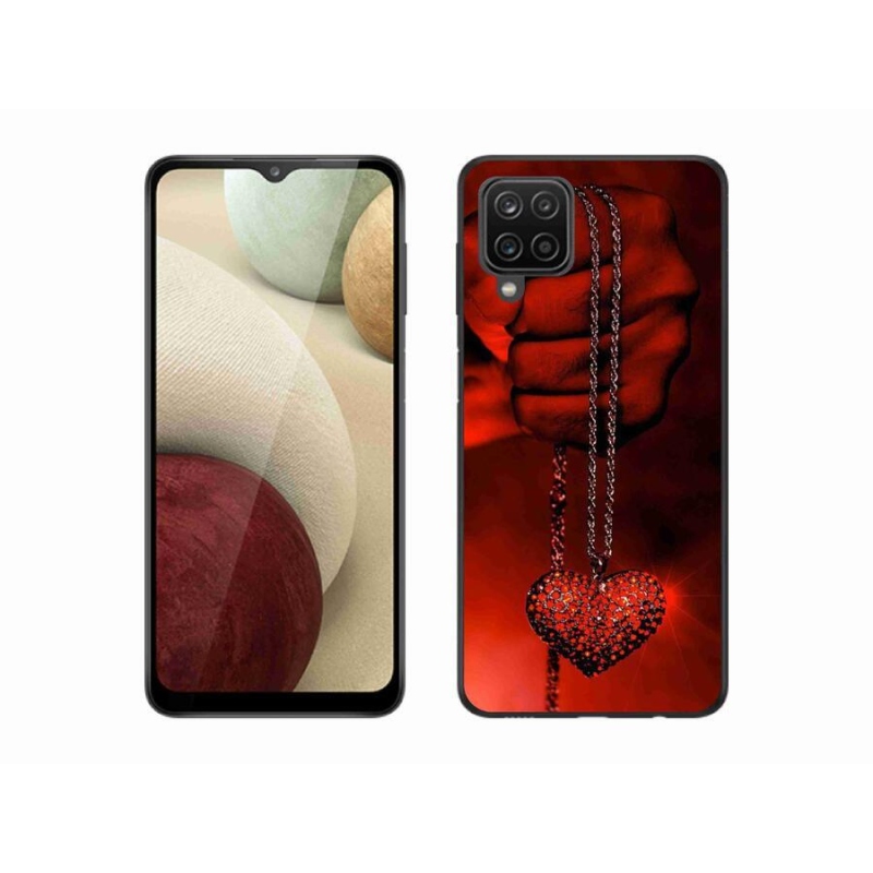 Gél borítás mmCase Samsung Galaxy A12 készülékhez - nyaklánc