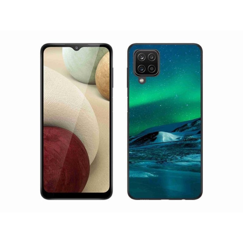 Gél borítás mmCase Samsung Galaxy A12 készülékhez - sarki fény