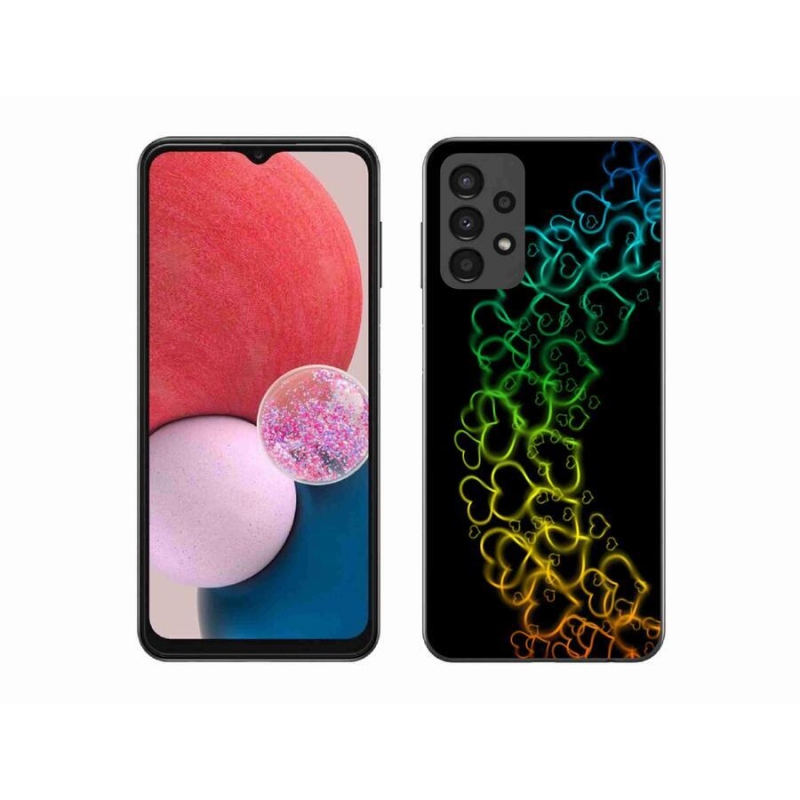 Zselés borítás mmCase Samsung Galaxy A13 4G - színes szívek