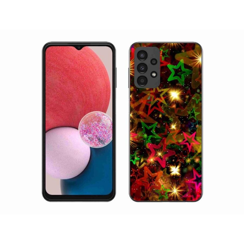 Zselés borítás mmCase Samsung Galaxy A13 4G - színes csillagok
