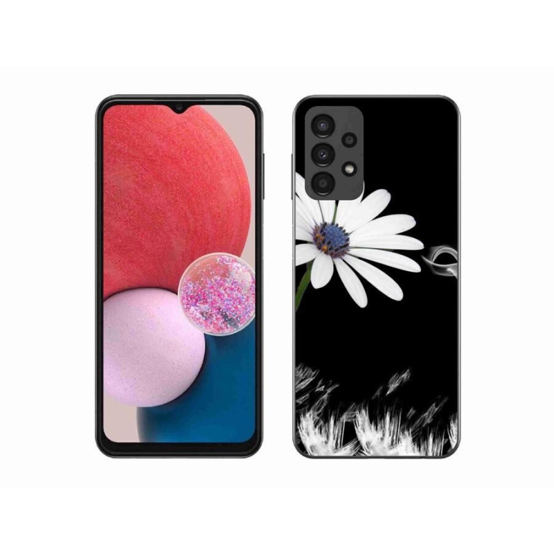 Gél védőhuzat mmCase Samsung Galaxy A13 4G - fehér virág