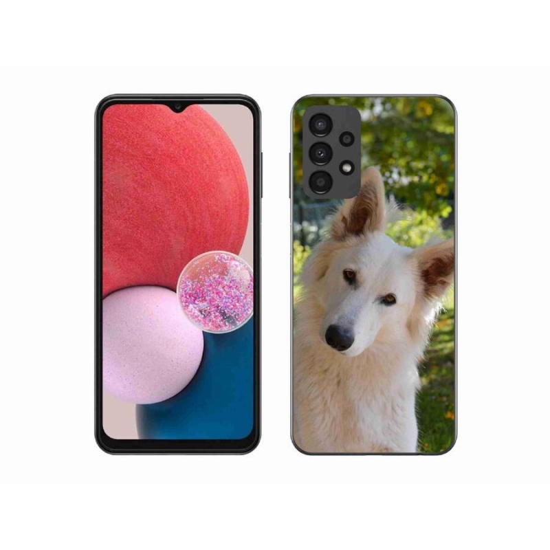 Gél védőhuzat mmCase Samsung Galaxy A13 4G - fehér Svájci juhász 1