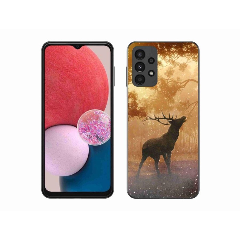 Zselés borítás mmCase Samsung Galaxy A13 4G - szarvas a vadászaton