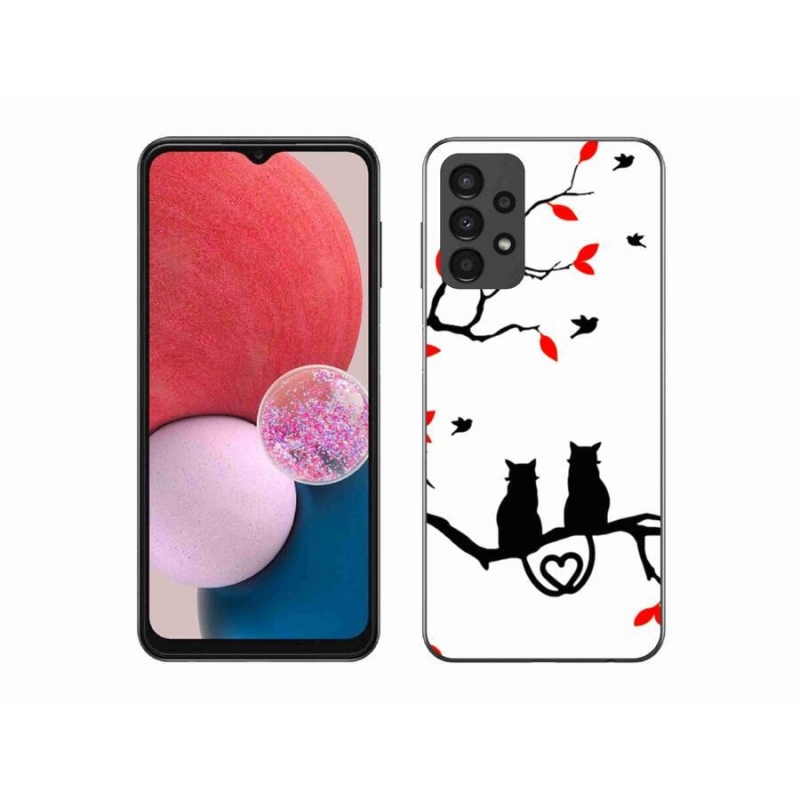 Gél borítás mmCase Samsung Galaxy A13 4G - macska szeretet