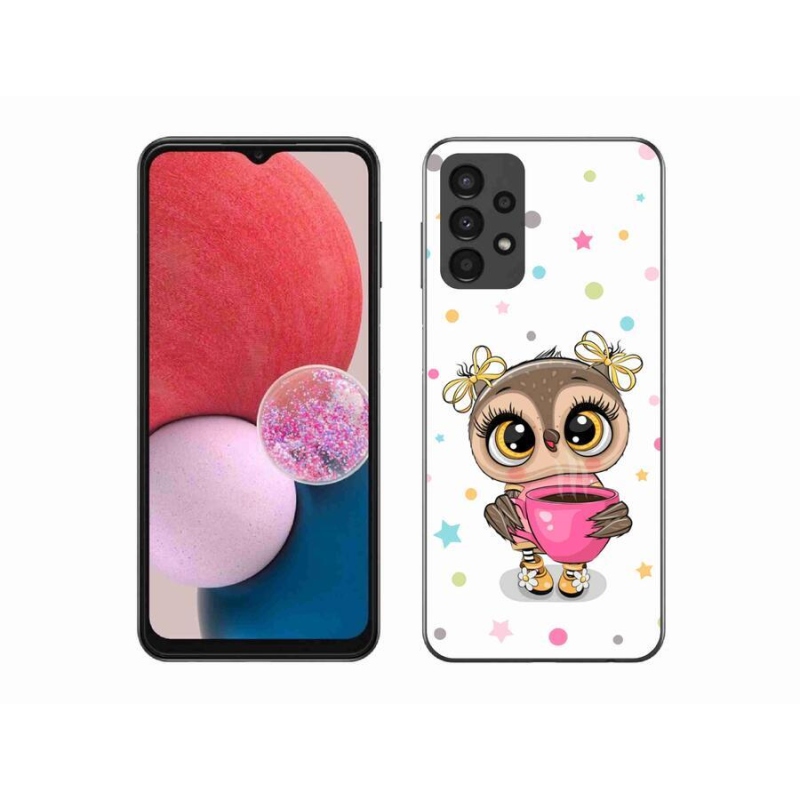 Gél borítás mmCase Samsung Galaxy A13 4G - rajzfilm bagolyhoz