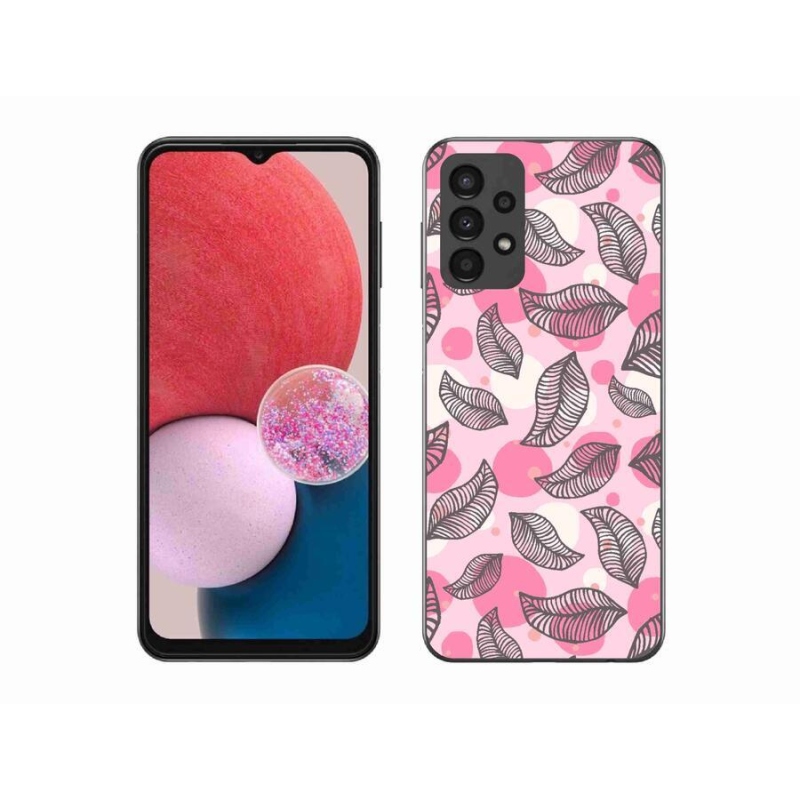 Gél borítás mmCase Samsung Galaxy A13 4G - rajzfilmes hulló levelek