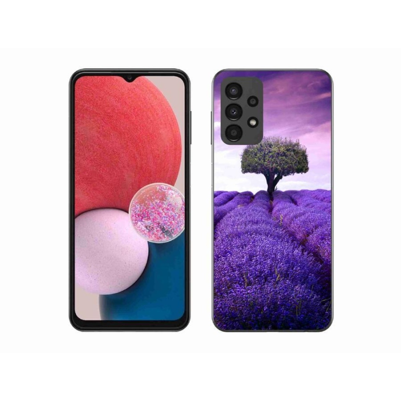 Gél védőhuzat mmCase Samsung Galaxy A13 4G készülékhez - levendula réten