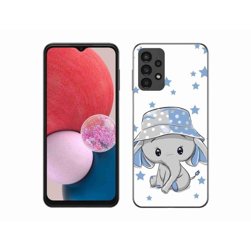 Gél védőhuzat mmCase Samsung Galaxy A13 4G - kék elefánthoz