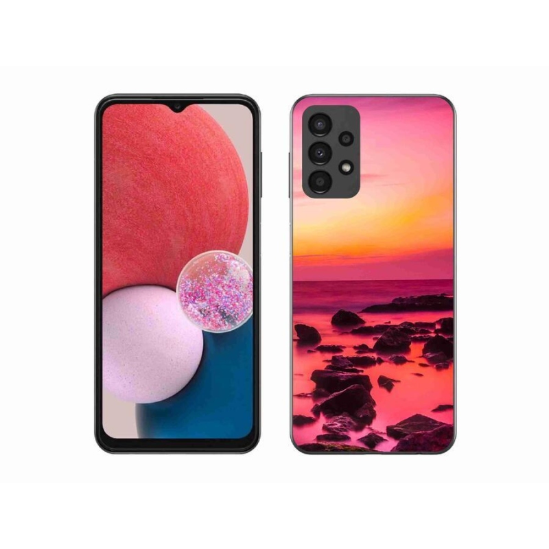 Gél borítás mmCase Samsung Galaxy A13 4G - tenger és ragyogás