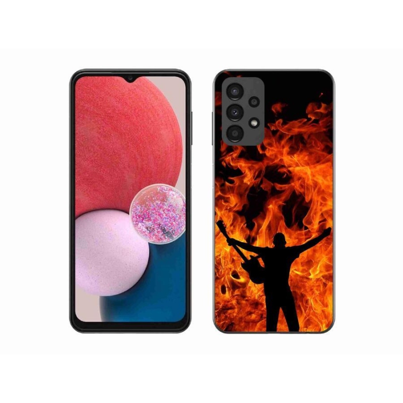 Gél borítás mmCase Samsung Galaxy A13 4G - zenész és tűz