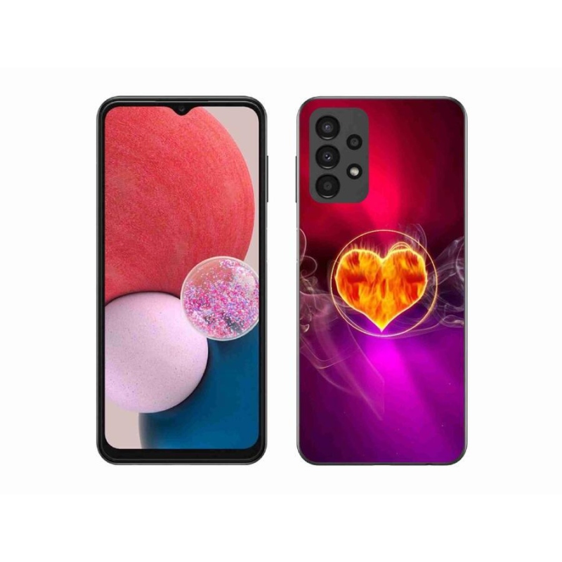 Gél borítás mmCase Samsung Galaxy A13 4G - tüzes szív