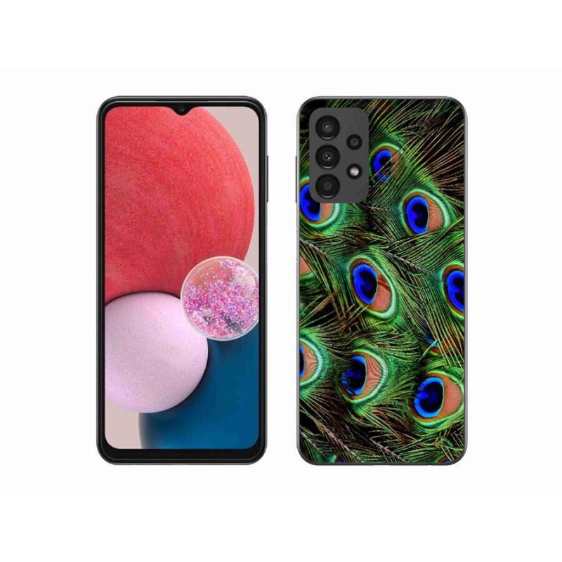 Zselés borítás mmCase Samsung Galaxy A13 4G - pávatoll