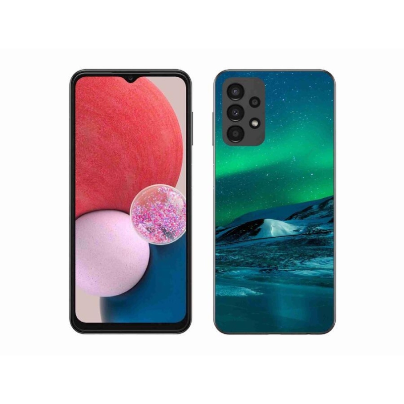Gél borítás mmCase Samsung Galaxy A13 4G - aurora borealis - Samsung Galaxy A13 4G - sarki fény