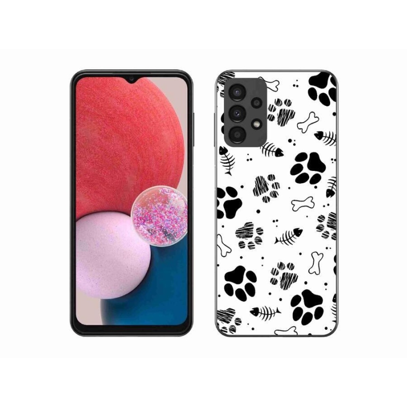 Zselés borítás mmCase Samsung Galaxy A13 4G - kutyamancsok 1