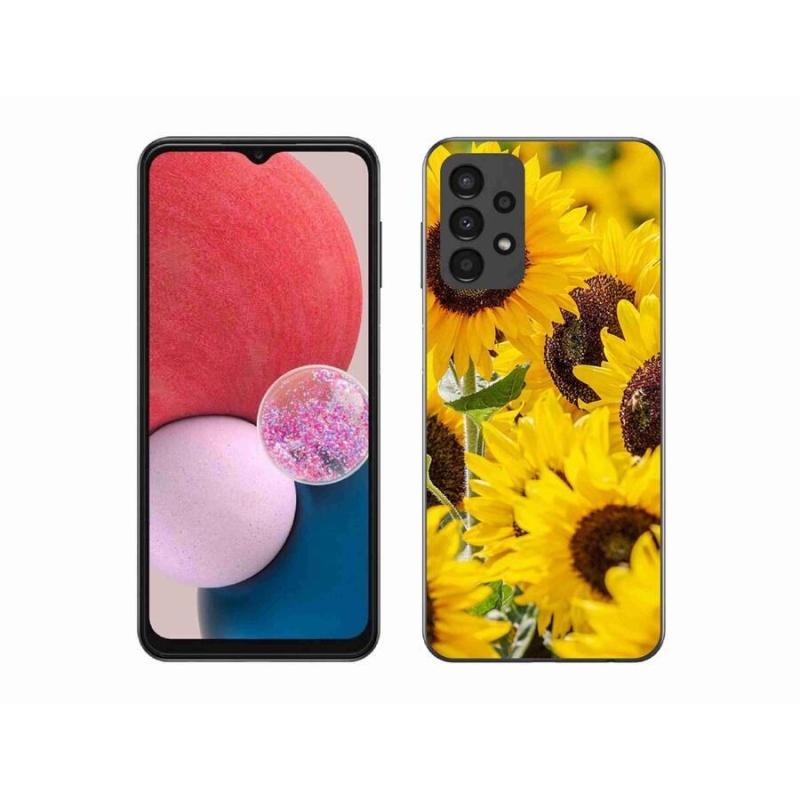 Zselés borítás mmCase Samsung Galaxy A13 4G - Napraforgóhoz