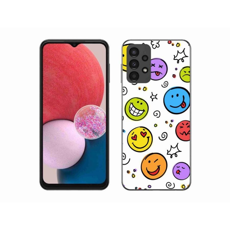 Gél borítás mmCase Samsung Galaxy A13 4G készülékhez - smiley-k