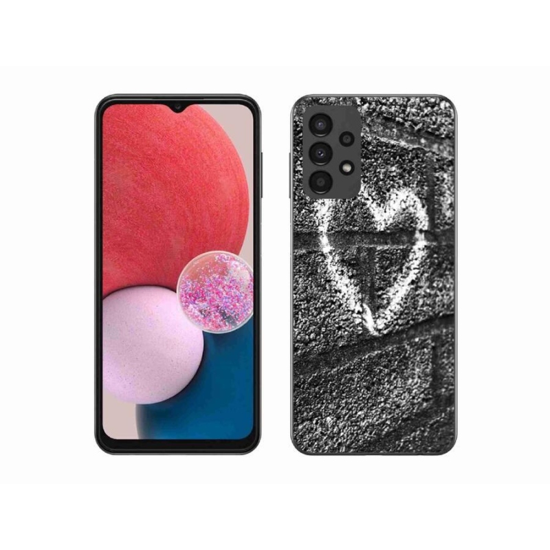 Gél borítás mmCase Samsung Galaxy A13 4G - szív a falon