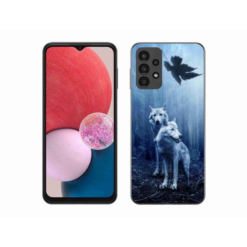 Zselés borítás mmCase Samsung Galaxy A13 4G - farkasok az erdőben