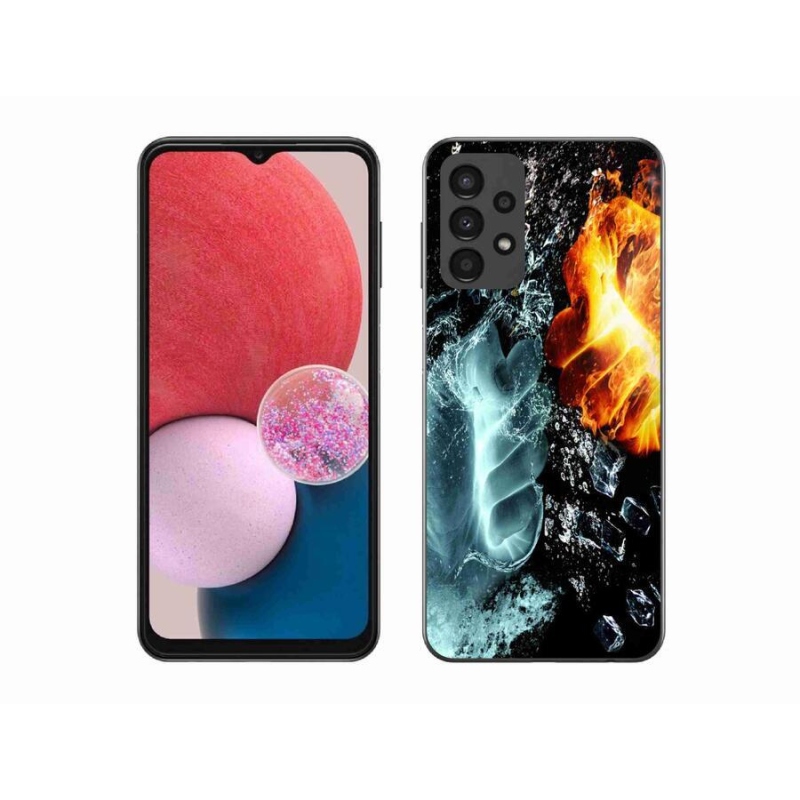 Zselés borítás mmCase Samsung Galaxy A13 4G - víz és tűz