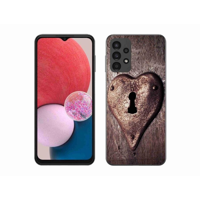 Zselés borítás mmCase Samsung Galaxy A13 4G készülékhez - szív alakú zár