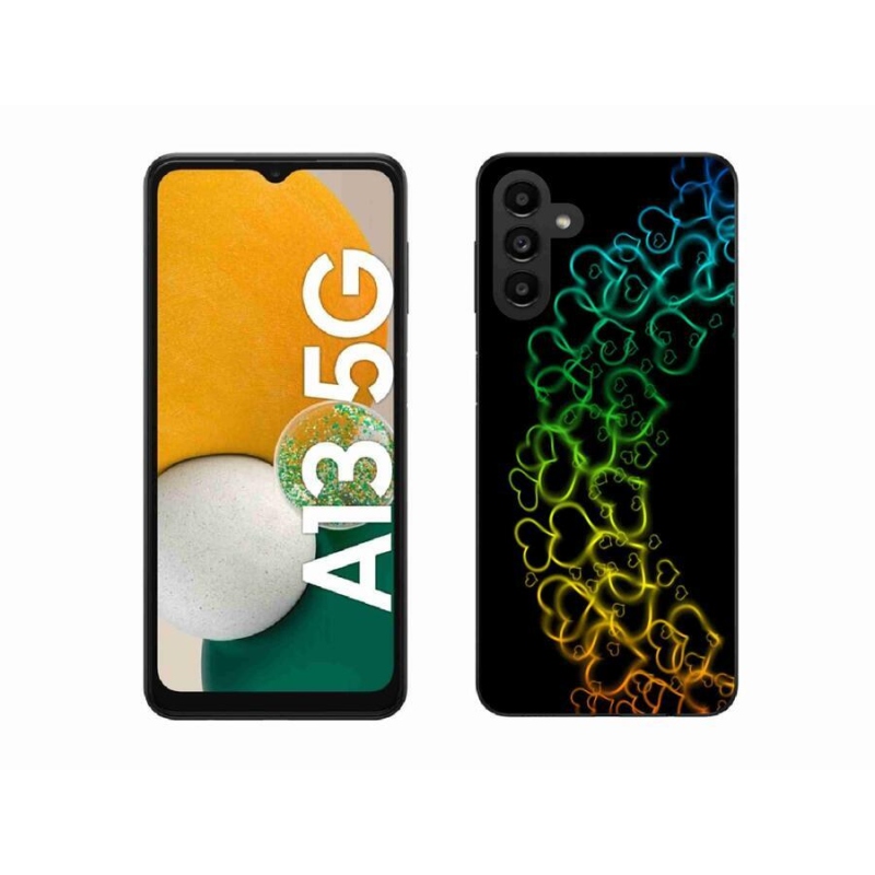 Zselés borítás mmCase Samsung Galaxy A13 5G - színes szívek