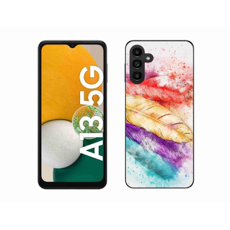 Zselés borítás mmCase Samsung Galaxy A13 5G - színes tollakkal