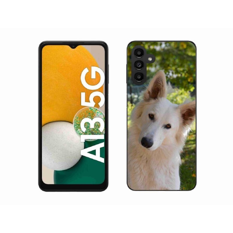 Gél védőhuzat mmCase Samsung Galaxy A13 5G - fehér Svájci juhász 1