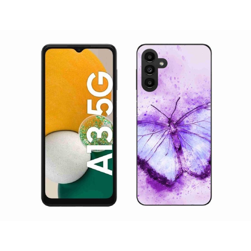Zselés borítás mmCase Samsung Galaxy A13 5G - lila pillangó