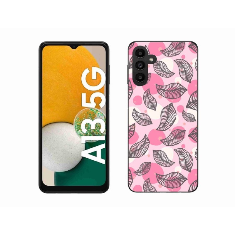 Gél borítás mmCase Samsung Galaxy A13 5G - rajzfilmes hulló levelek