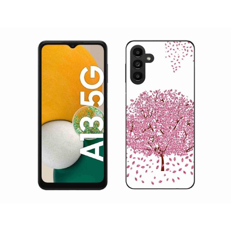 Gél borítás mmCase Samsung Galaxy A13 5G - rajzfilmfa levelekkel