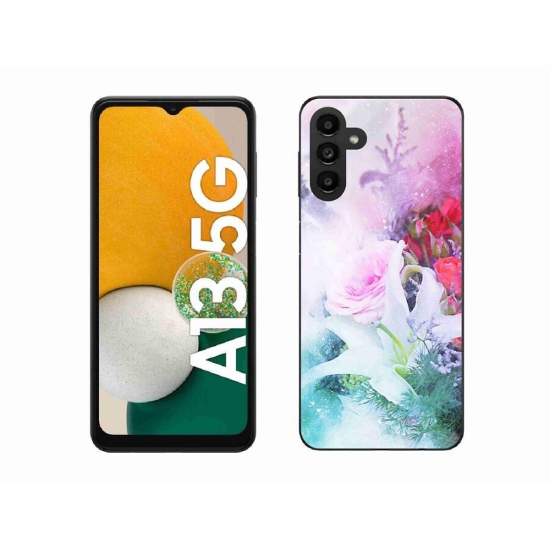 Gél borítás mmCase Samsung Galaxy A13 5G - virágok 4