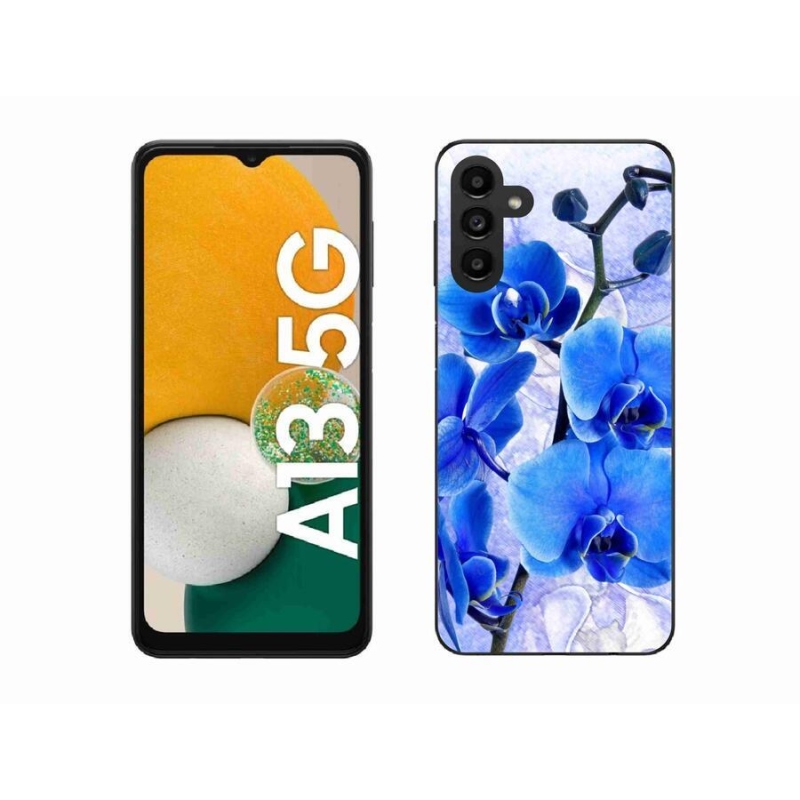 Gél védőhuzat mmCase Samsung Galaxy A13 5G - kék virágok