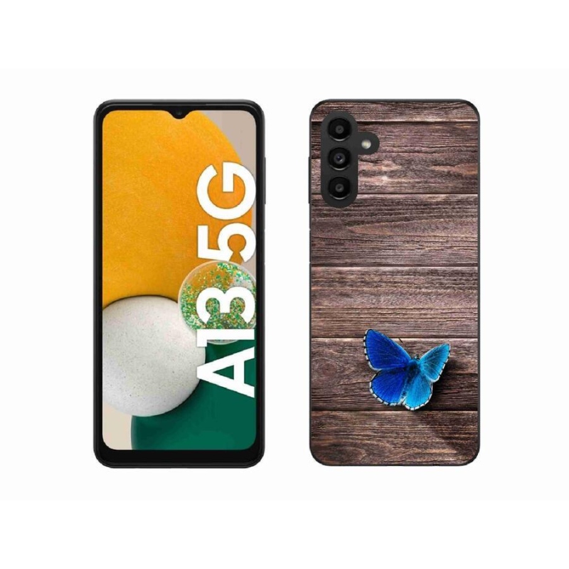 Gél védőhuzat mmCase Samsung Galaxy A13 5G - kék pillangó 1