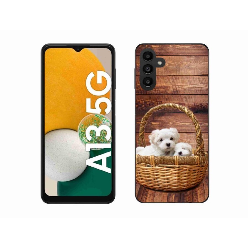 Zselés borítás mmCase Samsung Galaxy A13 5G - kölyökkutyákhoz