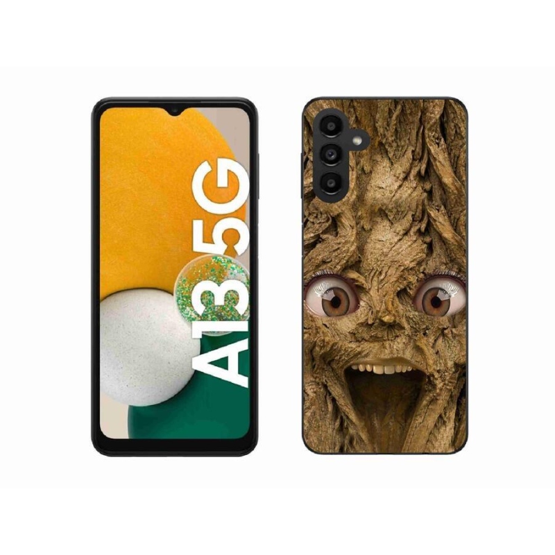 Gél borítás mmCase Samsung Galaxy A13 5G - vidám fa szemekkel