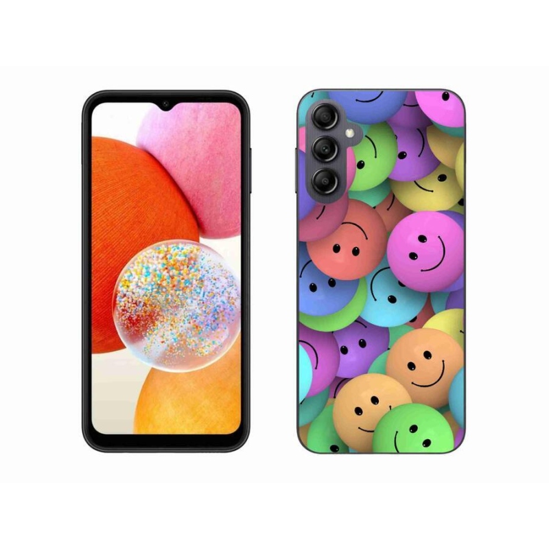 Gél borítás mmCase Samsung Galaxy A14 4G/5G készülékhez - színes smileyk