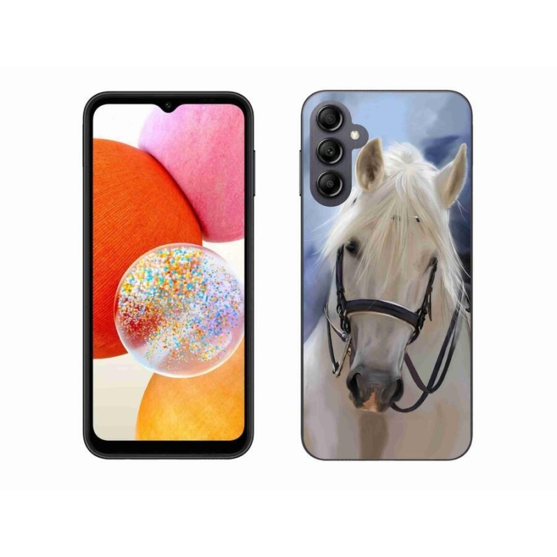 Zselés borítás mmCase Samsung Galaxy A14 4G/5G - fehér ló