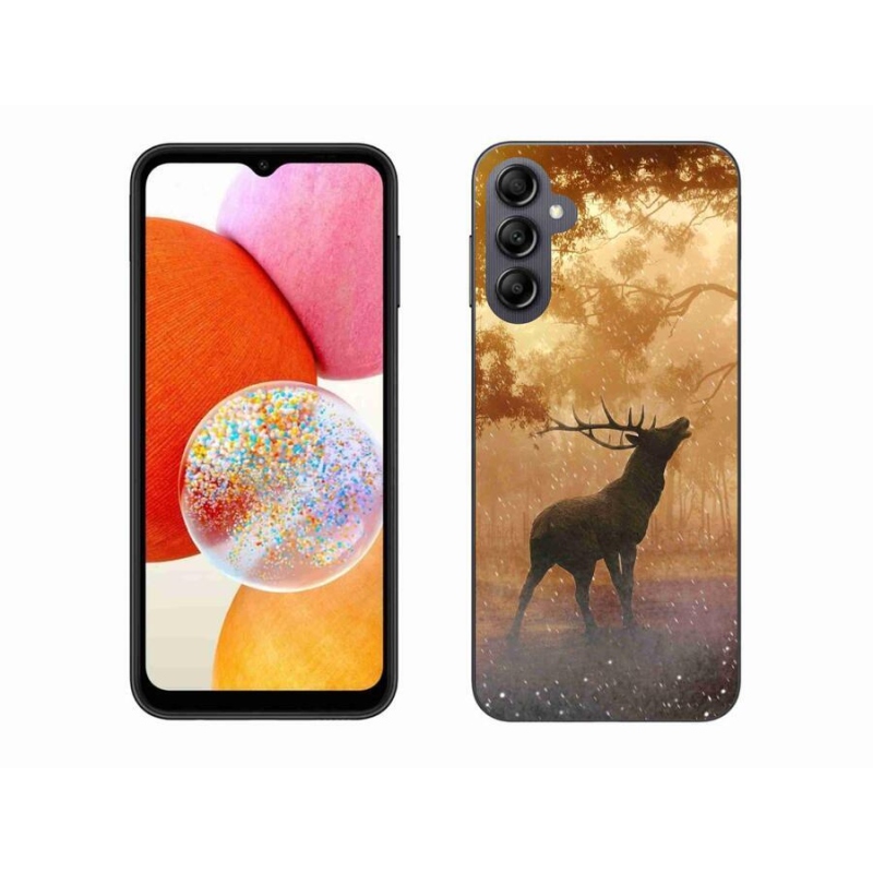 Zselés borítás mmCase Samsung Galaxy A14 4G/5G - szarvas a vadászaton