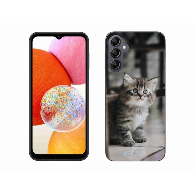 Gél védőhuzat mmCase Samsung Galaxy A14 4G/5G - cica - Samsung Galaxy A14 4G/5G - cica