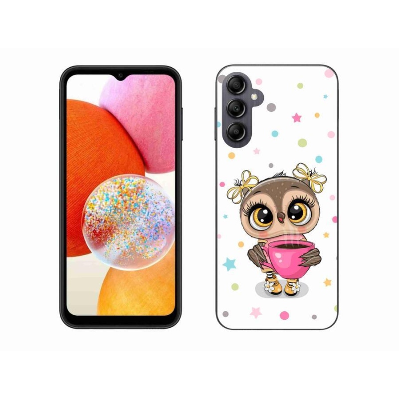 Zselés borítás mmCase Samsung Galaxy A14 4G/5G - rajzfilm bagolyhoz